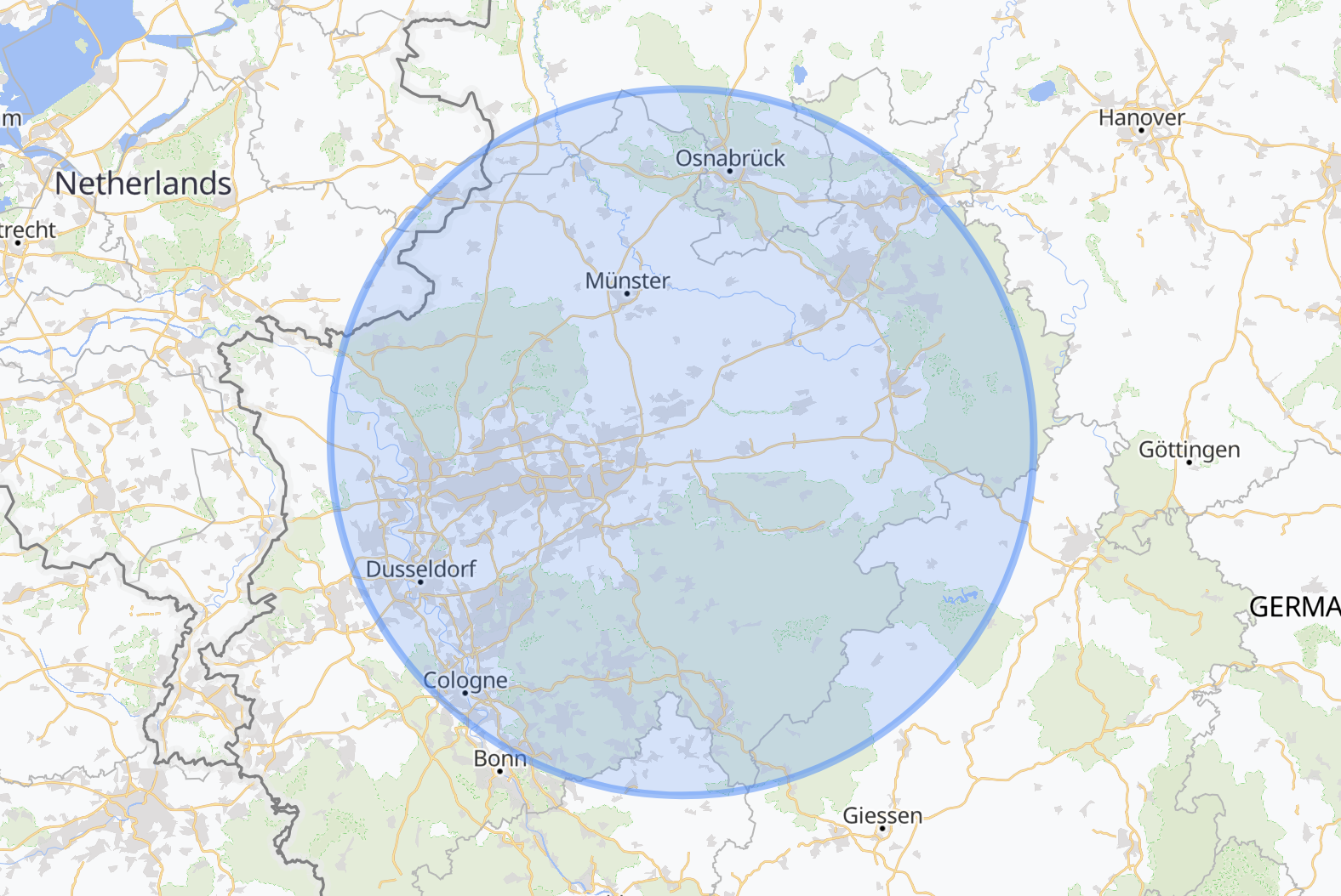 Einsatzgebiet in NRW – 100-km-Umkreis ab Werl (Soest, Unna, Hamm, Arnsberg, Dortmund, Warendorf)